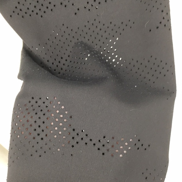 Athleta Leggings Womens Small Black Laser Cut‎ Persistence 7/8 Tight Athletic - Picture 4 of 15